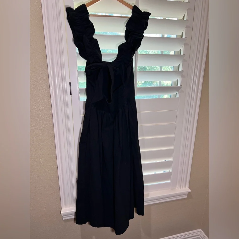 🆕 Free People Black Backless Ruffle Dress - Picture 4 of 4